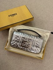 Fendi Metallic Silver Phone