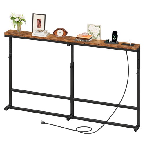 Console table behind sofa - console,