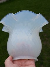 ANTIQUE OIL LAMP SHADE OPALINE