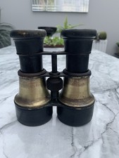 Army And Navy Antique/vintage  Binoculars Gorgeous Brass desk collectible