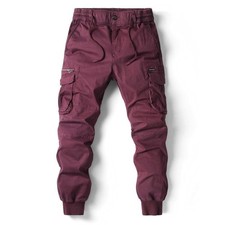 Mens elasticated waist cargo - waist,