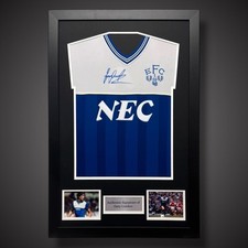 Framed Gary Lineker Hand Signed Everton Football Shirt With COA £299