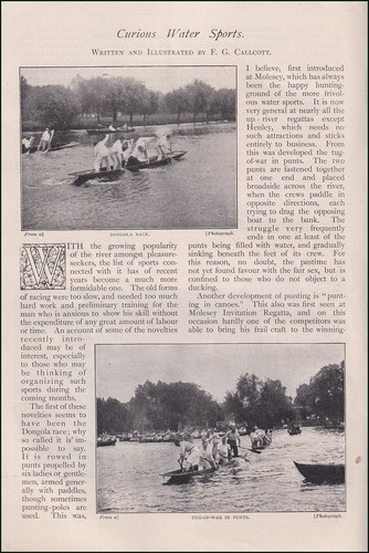 Curious water sports punting - water,