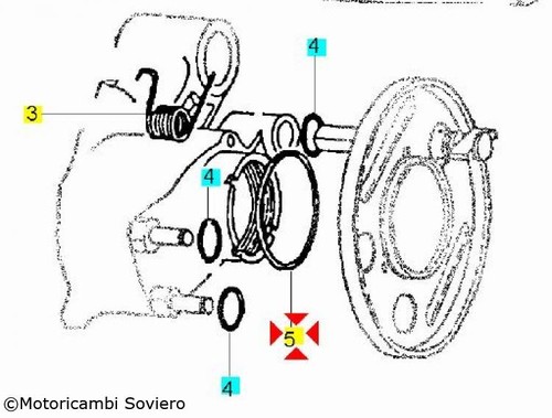 Gold rear hub dust ring - rear,