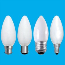 4x Opal Candle Dimmable Standard Light Bulbs 25W 40W 60W BC ES SBC SES Lamps
