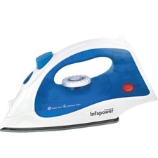 Infapower 1400W Dry/Steam Teflon Coated Iron with Auto Cut-Off, Blue - X601 
