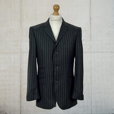 One Off Sample Pretty Green Black Label 100% Wool Paisley Lined Blazer Sz Small