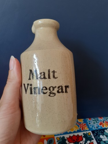 Vintage stoneware malt vinegar - malt,