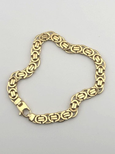 Solid 9ct yellow gold flat - solid,