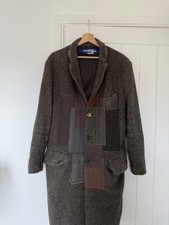 Junya Watanabe Comme des Garçons MAN Patchwork Wool Coat Archive Overcoat Japan