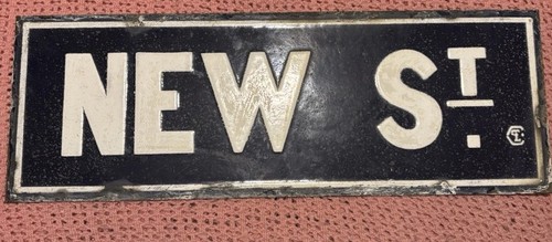 Vintage sign blue - sign., and