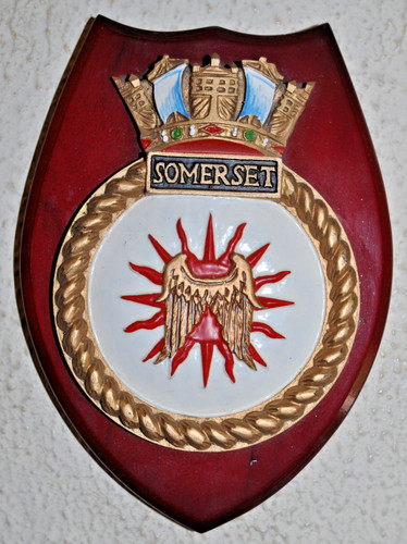 Hms somerset wall shield - wall,