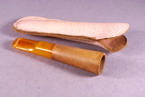 Cigarette holder amber vintage - holder,