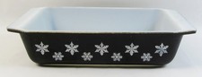 Vtg pyrex black gaiety - pyrex,