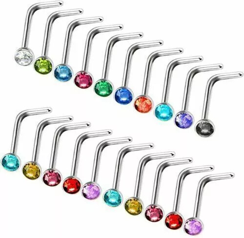 Nose studs surgical steel - 10, x