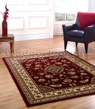 LARGE DARK RED BEIGE CLASSIC