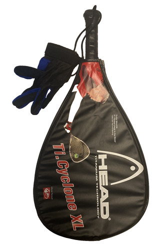 Racquetball racquet head - head, ti