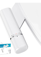Bidet Attachment Ultra Slim For Toilet Seat With Dual Cleaning Nozzle. White
