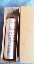 LARGE 4MF 600 VOLT CAPACITOR WEGO FOR GZ37 AUDIO NEW BOXED