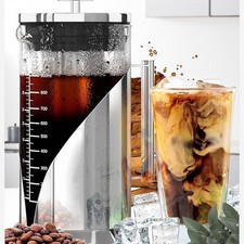 Cold Brew Coffee Maker 34oz Capacity Stainless Steel Gift Home