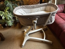 Chicco 4 in 1 Baby Cot Crib, Bouncer/high Chair, Titanium including mattress