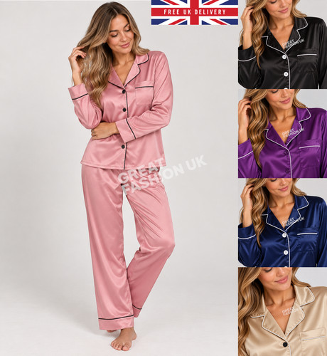 Ladies satin pyjama - ladies,