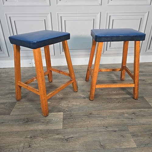 Vintage vinyl kitchen stools - vinyl,