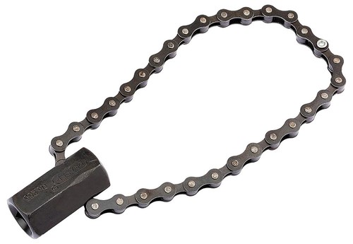 Chain oil filter - oil, wrench,
