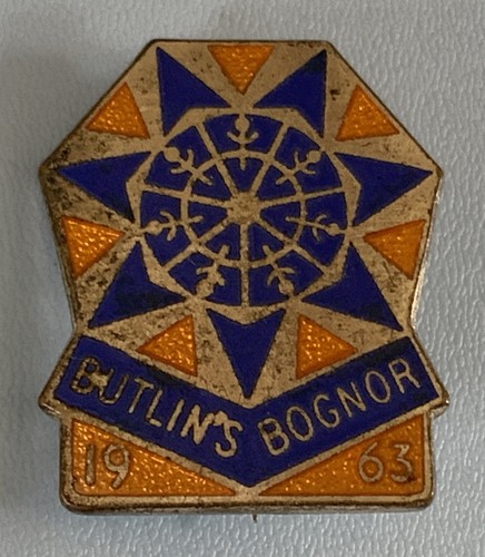 Vintage butlins enamelled - enamelled, pin