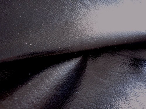 Jet black coated pigskin - black,