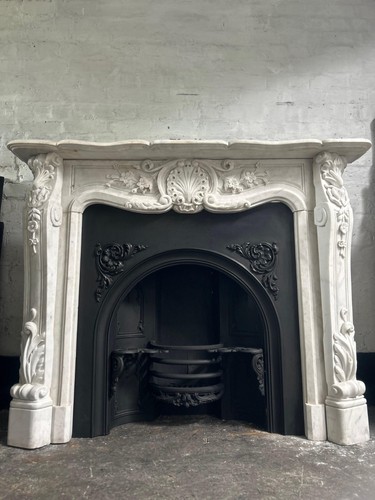 Marble fire surround for cast - surround,