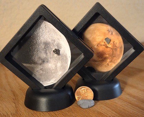 Mars moon rock set martian - &,