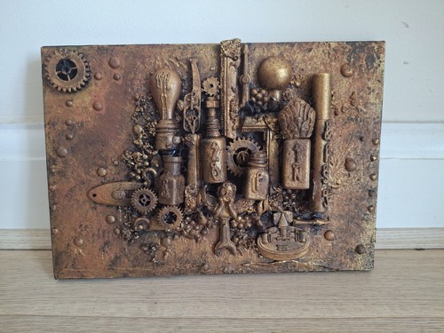 Steampunk style wall - 3d, art