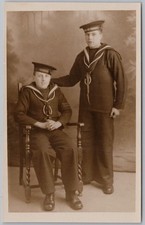Royal navy Cadets of HMS Warspite & HMS St Vincent 1929 RP Postcard