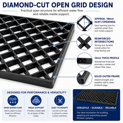 Diamond cut filter grid - diamond,