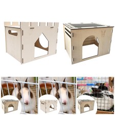 Rabbit House Easy to Assemble Spacious Playhouse Shelter Bunny Castle Hideaway
