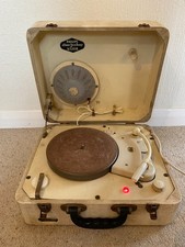 VINTAGE PHILIPS DISC JOCKEY MAJOR RECORD PLAYER RECORD DECK *Working*