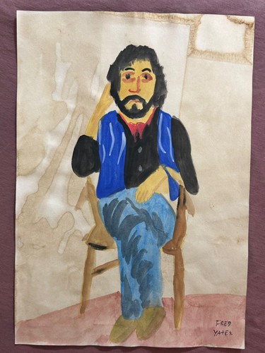 Fred yates painting drawing - yates,