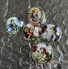 Set 5 20mm Glass Cabochon