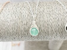 Dainty Herringbone Gemstone