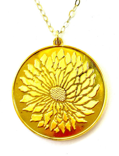 Large heavy gold sterling - heavy,