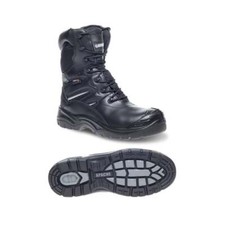 Apache Combat Non Metallic High Leg Waterproof Safety Boots Black Breathable