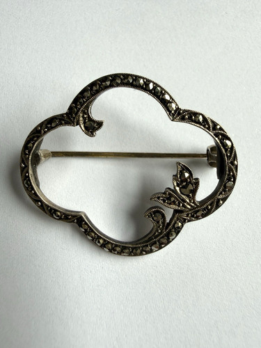 Vintage fine silver - vintage, marcasite