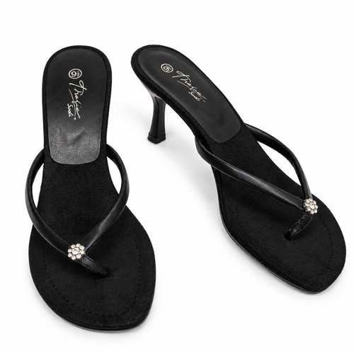 Y2k black rhinestone kitten - y2k,