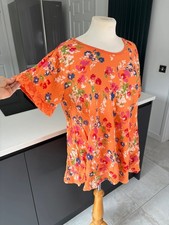 Made italy orange floral - in,