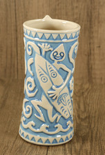 Disney Trader Sams Enchanted Tiki Bar 1st Ed. Tangaroa Tiki Mug Blue Surfboard