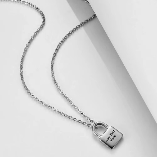 Personalised chic padlock - personalised,