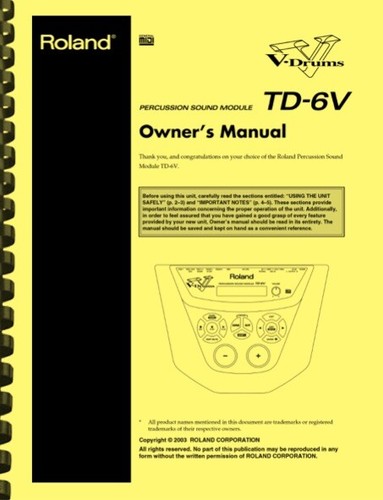 Roland percussion drum - td-6v,