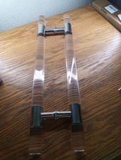 24in Large Door Handle Clear H