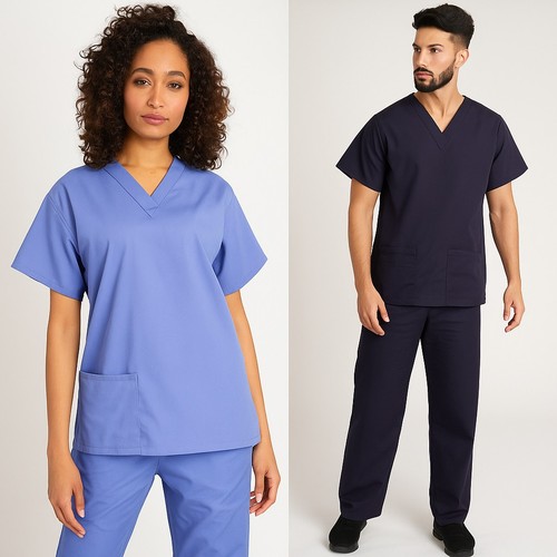 Reversible scrub tunic top - scrub,